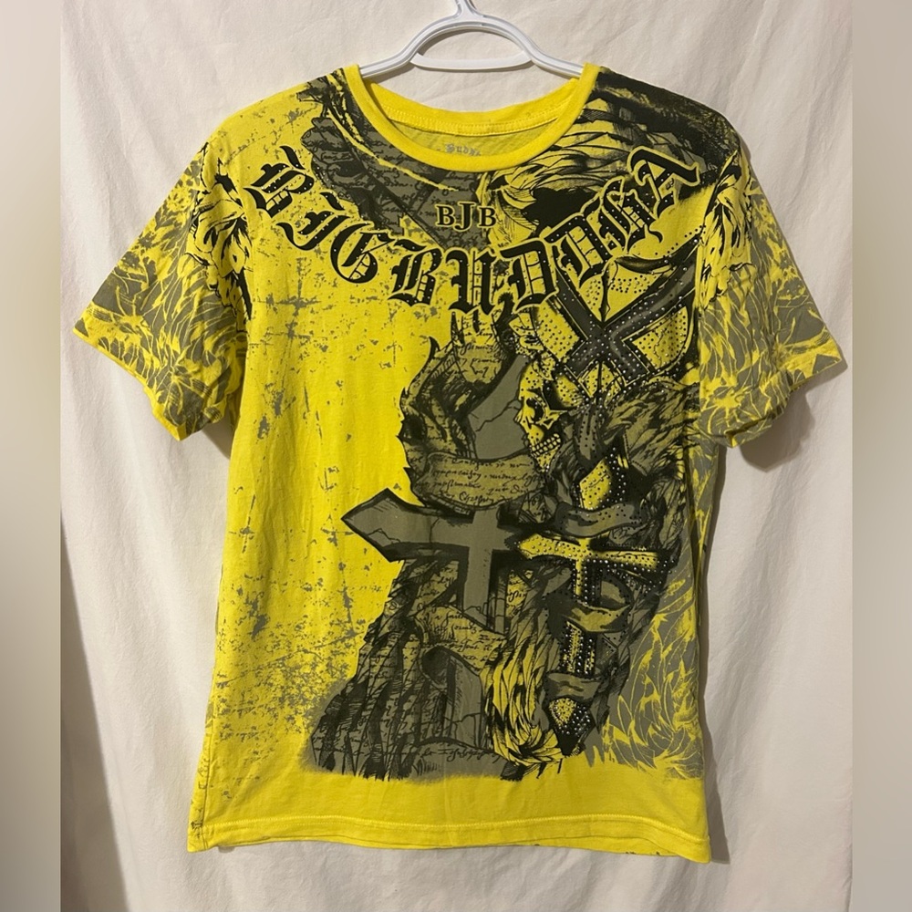 Big Buddha Y2K Men’s Yellow Graphic Tee